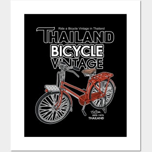 bicycle thai retro shirt Posters and Art